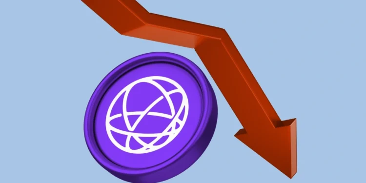 Celestia coin falling